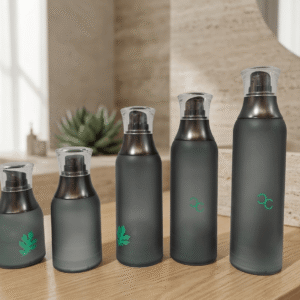 Custom Color Frosted Black Airless Pump Bottle 30ml 50ml 100ml Empty Refillable PP AS For Skincare Lotion Serum Bottle
