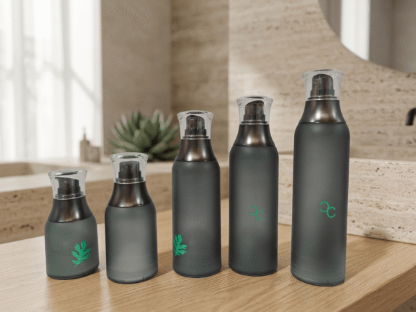 Custom Color Frosted Black Airless Pump Bottle 30ml 50ml 100ml Empty Refillable PP AS For Skincare Lotion Serum Bottle