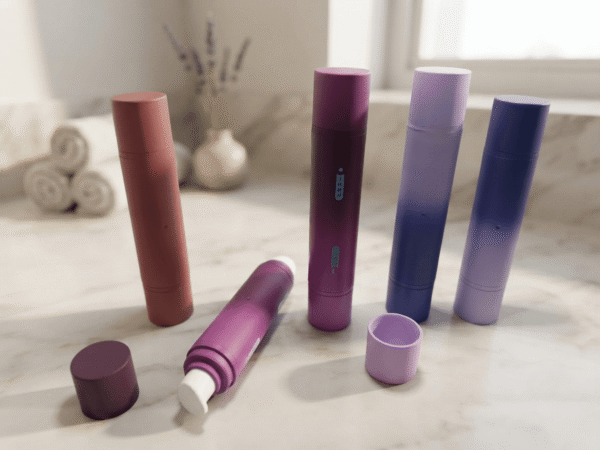 Custom Slim Airless Mist Bottle Empty Round Ombre Gradient Cosmetic Spray Pump