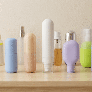 Custom Multi Shape Empty Capsule Oval Round Mist Spray Cosmetic Bottle Set