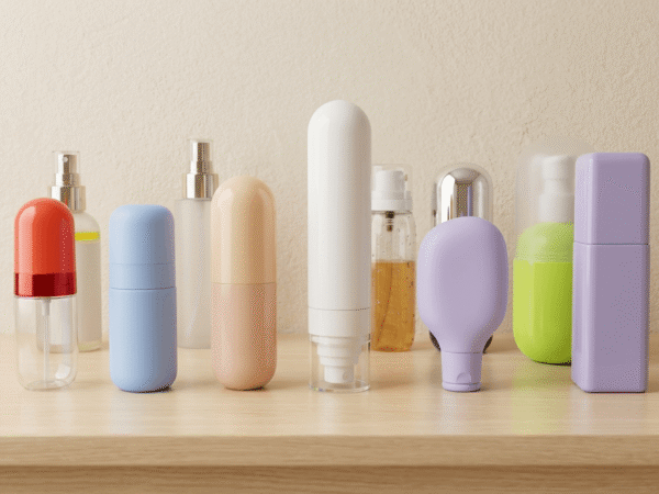 Custom Multi Shape Empty Capsule Oval Round Mist Spray Cosmetic Bottle Set