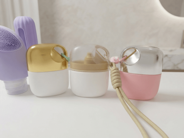 Custom Mini PE Empty Portable Travel Lotion Bottle Ring Cap Cosmetic Container