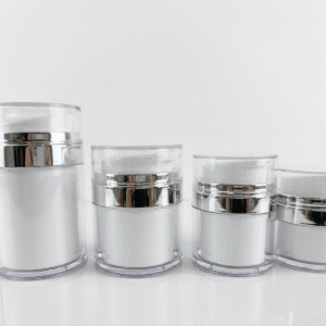 Custom Acrylic Airless Jar Empty Clear Body Cream Cosmetic Container Pump