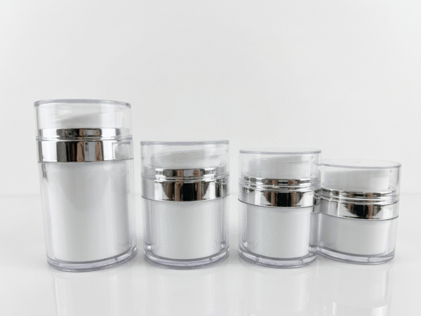 Custom Acrylic Airless Jar Empty Clear Body Cream Cosmetic Container Pump